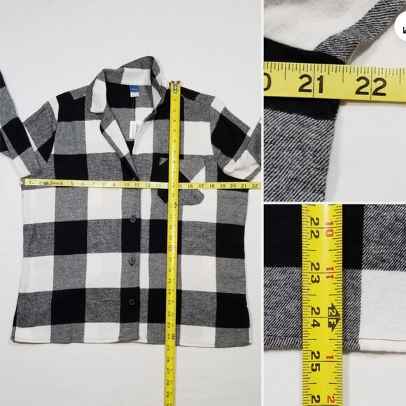 OLD NAVY Matching the Fam! Flannel Pajama Shirt Top 6739E1M - Picture 6 of 9